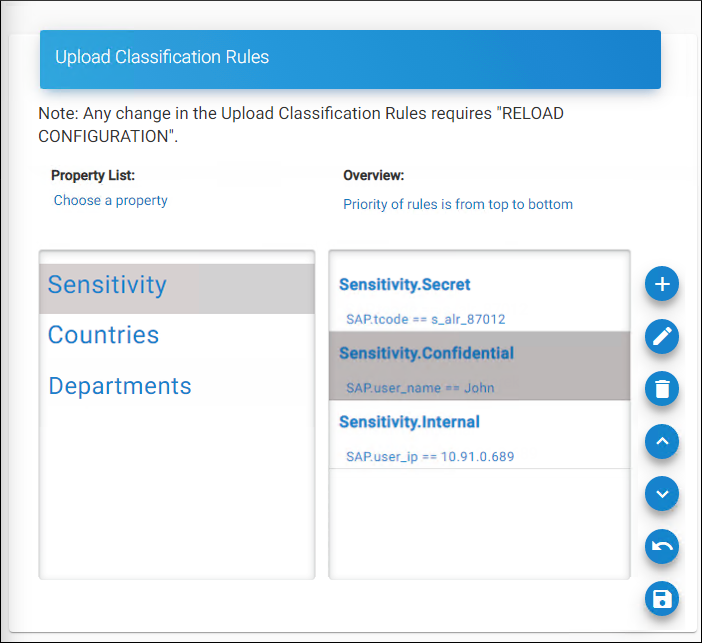 Upload Classification rules page after configuration.png