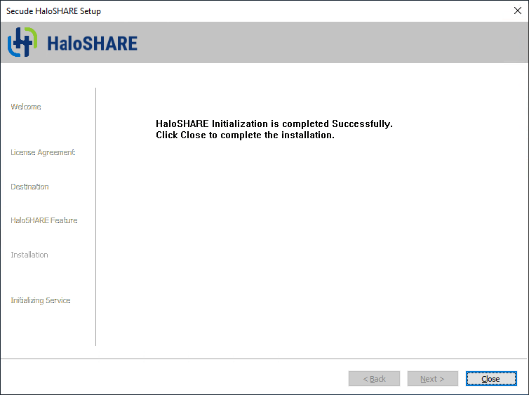 Completing the HaloSHARE setup dialog.png