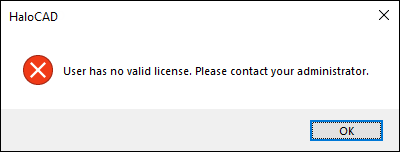 HALOCAD License warning message.png