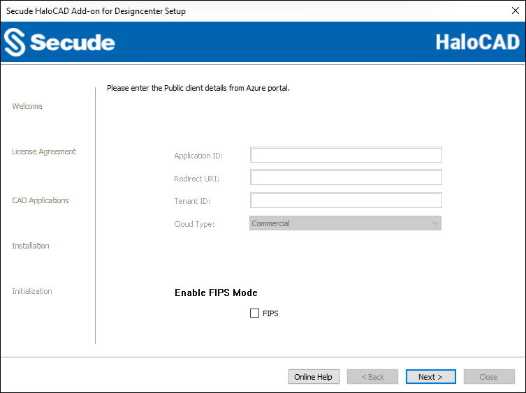 6 Initialization dialog without application details.png