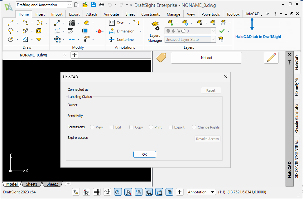 HaloCAD Start up.png