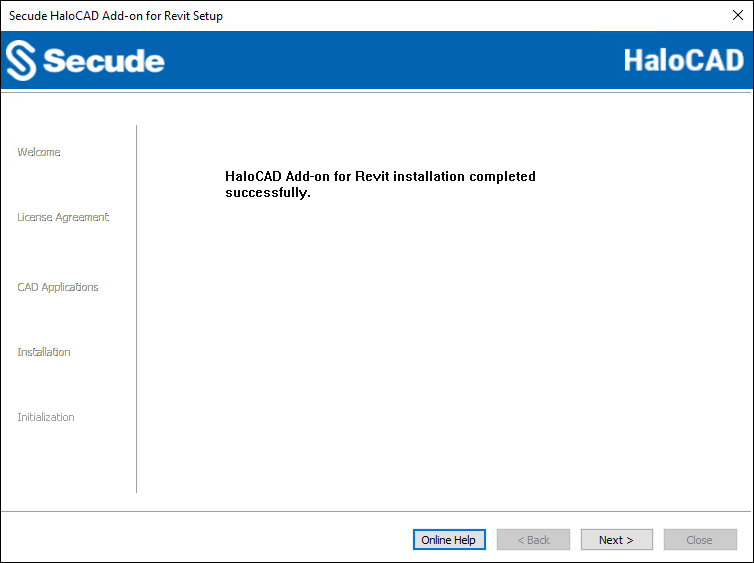 5 Installation completed successfully dialog.png