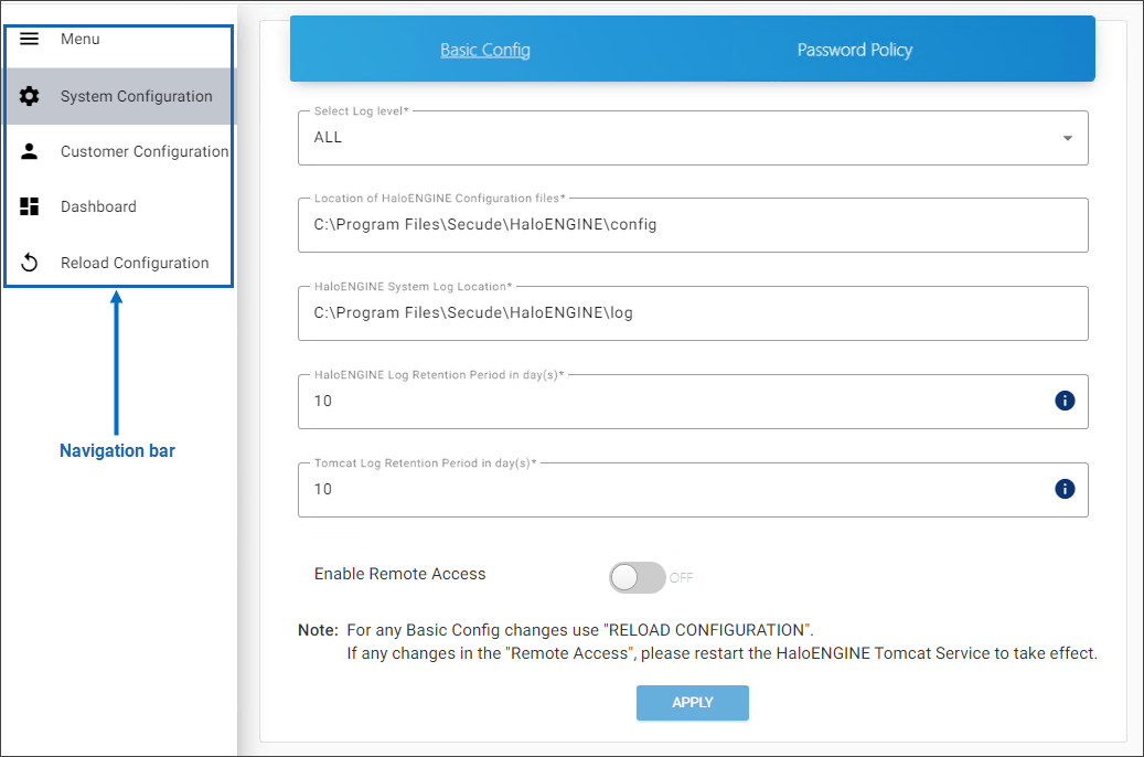 HaloENGINE Configuration.png