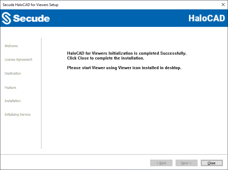 Completing the HaloCAD for Viewers setup dialog.png