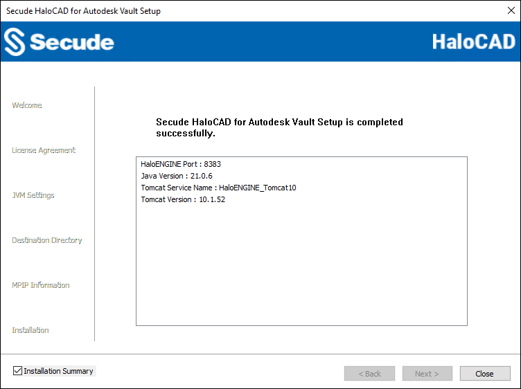 8_Summary with preinstalled HaloENGINE dialog.png