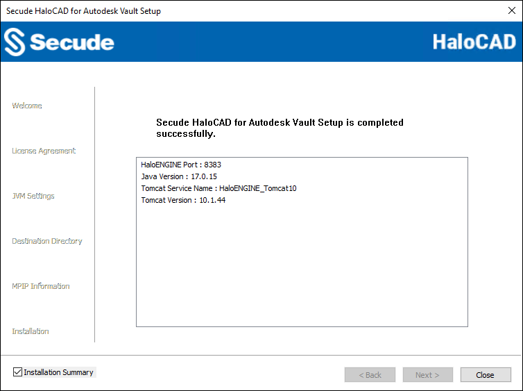 8_Summary with preinstalled HaloENGINE dialog.png