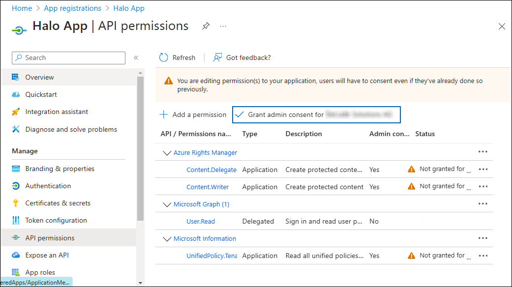 6_Required API Permissions without admin consent.png